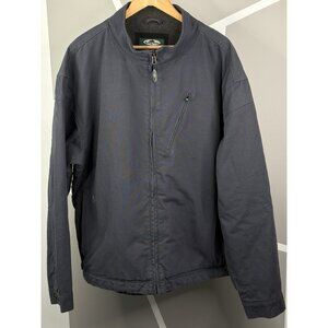Arborwear Bodark Canvas Work Jacket Men’s 3XL Blue Grey Full Zip Fleece Lined
